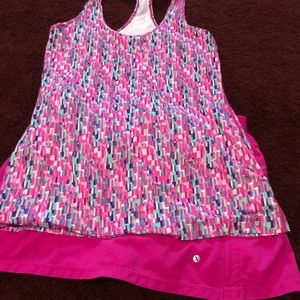 Outfit - running skort & tank